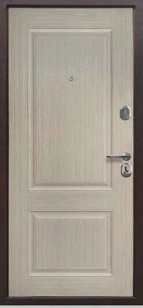 Входная дверь Т-Doors 7 см Бежевый клен — фото изнутри