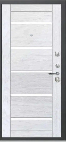 Входная дверь Т-Doors термо серебро — фото изнутри